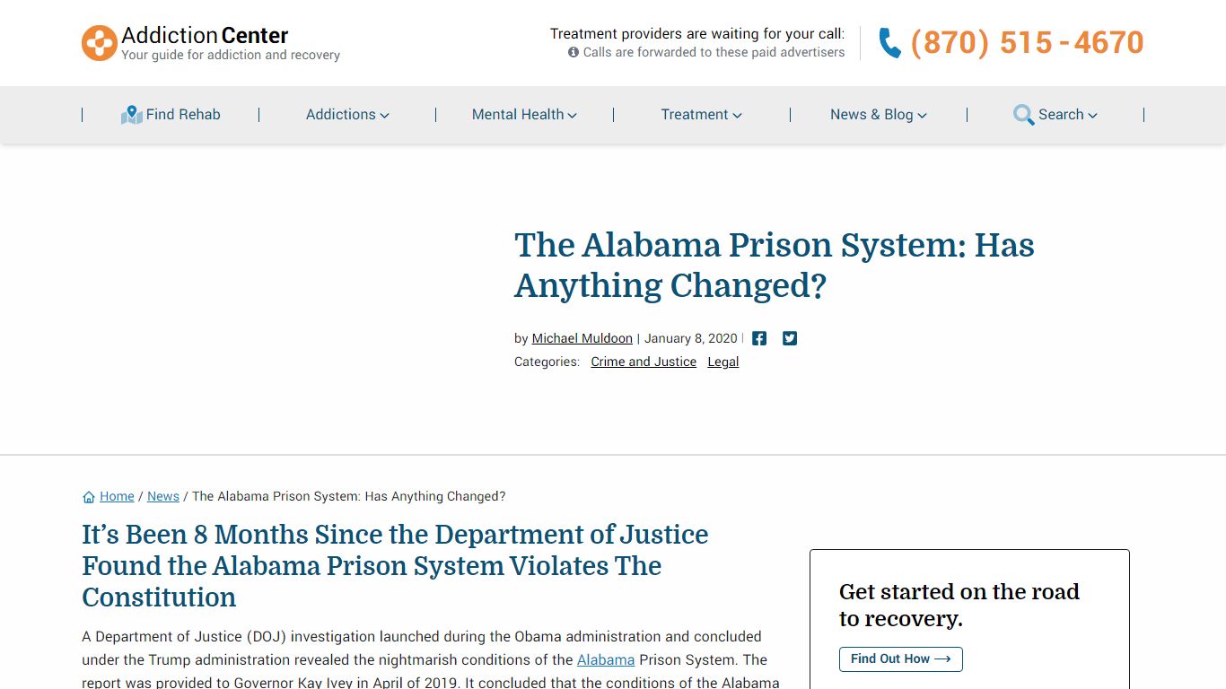 The Alabama Prison System: Has Anything Changed?